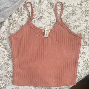 Roz & Ali Women's Dusty Pink Ribbed Camisole